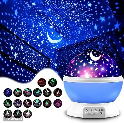 Projector Night Light lamp for Kids Bedroom Lights Stars Kid Room Sky Rotating Night Light Lamp Projector, Rotating Projector with Colors 360 Degree