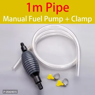 Oil Transfer Pump, Fuel Transfer Pump Kit, High Flow Siphon Hand Oil Pump, Portable Manual Car Fuel Pump for Petrol Diesel Oil Liquid Water Fish Tank