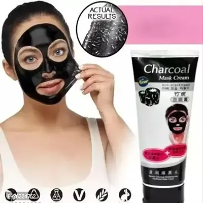 Charcoal Peel Off Mask for Men  Women | Removes Blackheads and Whiteheads | Active Cooling Effect | Deep Skin Purifying Cleansing (pack of 2)