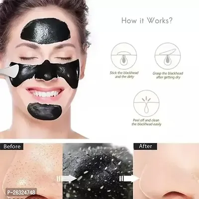 Charcoal Peel Off Mask for Men  Women | Removes Blackheads and Whiteheads | Active Cooling Effect | Deep Skin Purifying Cleansing (pack of 2)