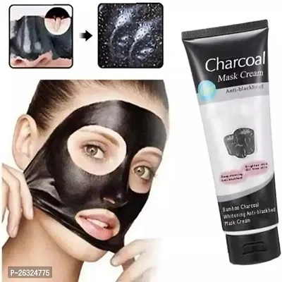 Charcoal Peel Off Mask for Men  Women | Removes Blackheads and Whiteheads | Active Cooling Effect | Deep Skin Purifying Cleansing (pack of 2)-thumb0