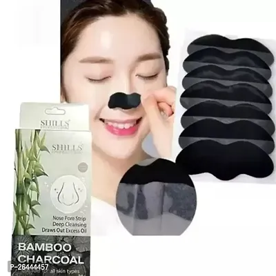 Blackhead Remover Strips, Deep Cleansing Face Nose Strips With Instant Pore Unclogging, Features C-Bond Technology, Oil-Free, for Pores, Pimples, all Skins, features Bamboo Charcoal, Pc10