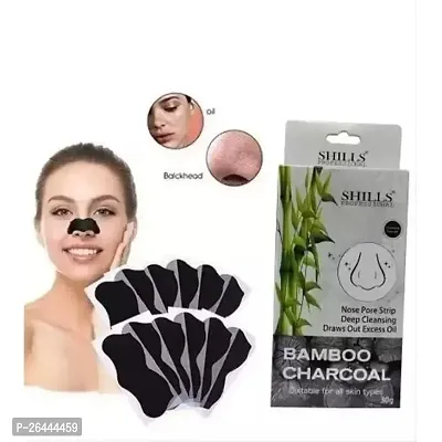 Blackhead Remover Strips, Deep Cleansing Face Nose Strips With Instant Pore Unclogging, Features C-Bond Technology, Oil-Free, for Pores, Pimples, all Skins, features Bamboo Charcoal, Pc10
