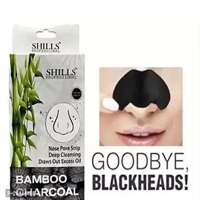 Blackhead Remover Strips, Deep Cleansing Face Nose Strips With Instant Pore Unclogging, Features C-Bond Technology, Oil-Free, for Pores, Pimples, all Skins, features Bamboo Charcoal, Pc10