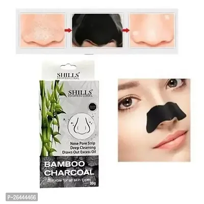 Blackhead Remover Strips, Deep Cleansing Face Nose Strips With Instant Pore Unclogging, Features C-Bond Technology, Oil-Free, for Pores, Pimples, all Skins, features Bamboo Charcoal, Pc10