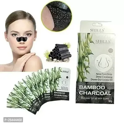 Blackhead Remover Strips, Deep Cleansing Face Nose Strips With Instant Pore Unclogging, Features C-Bond Technology, Oil-Free, for Pores, Pimples, all Skins, features Bamboo Charcoal, Pc10