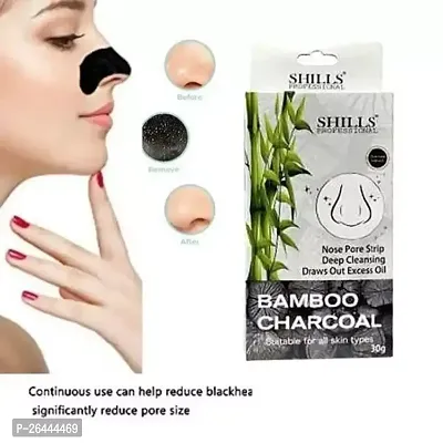 Blackhead Remover Strips, Deep Cleansing Face Nose Strips With Instant Pore Unclogging, Features C-Bond Technology, Oil-Free, for Pores, Pimples, all Skins, features Bamboo Charcoal, Pc10