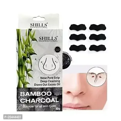 Blackhead Remover Strips, Deep Cleansing Face Nose Strips With Instant Pore Unclogging, Features C-Bond Technology, Oil-Free, for Pores, Pimples, all Skins, features Bamboo Charcoal, Pc10