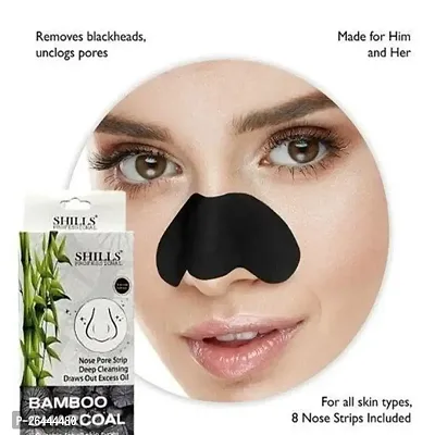 Blackhead Remover Strips, Deep Cleansing Face Nose Strips With Instant Pore Unclogging, Features C-Bond Technology, Oil-Free, for Pores, Pimples, all Skins, features Bamboo Charcoal, Pc10