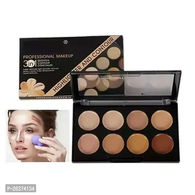 Face Contour Kit New 3 In 1 Compact Multicolor Concealer