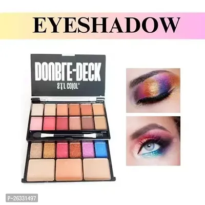 Double deck 18 color matte and shine eyeshadow palette