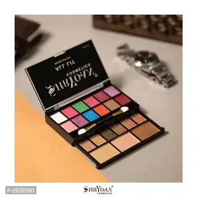 Double deck 18 color matte and shine eyeshadow palette