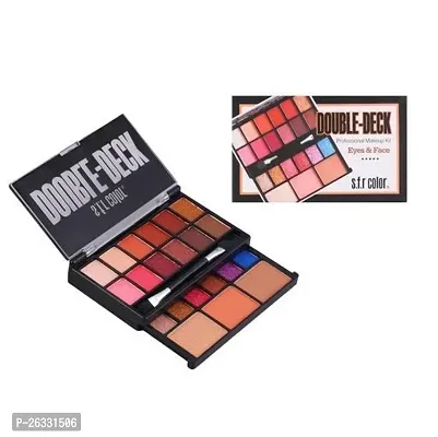 Double deck 18 color matte and shine eyeshadow palette