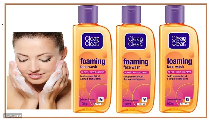 clean  clear face wash pack of 3