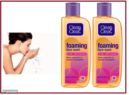 Clean And Clear Foaming  Face Wash Pack Of 2-thumb0