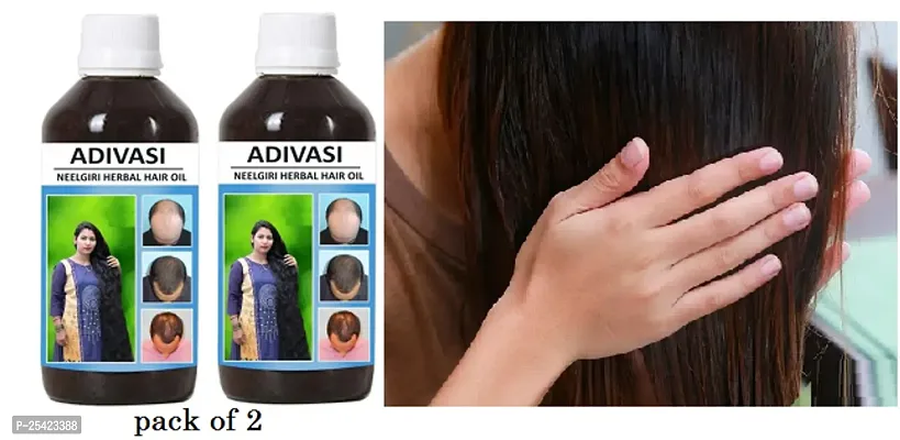 NEW  EXITING ADIVASI HERBAL HAIR OIL PACK OF 2_-thumb0