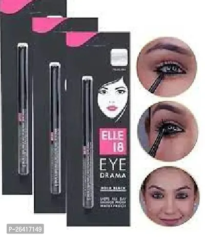 New Elle 18 eye drama Kajal pack of 3-thumb0