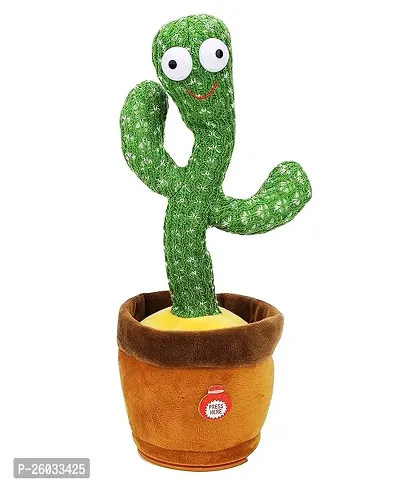 Dancing Cactus Toy for Kids Sing Record and Repeat What You Say, Children Playing Toy Home Decor Items-thumb0