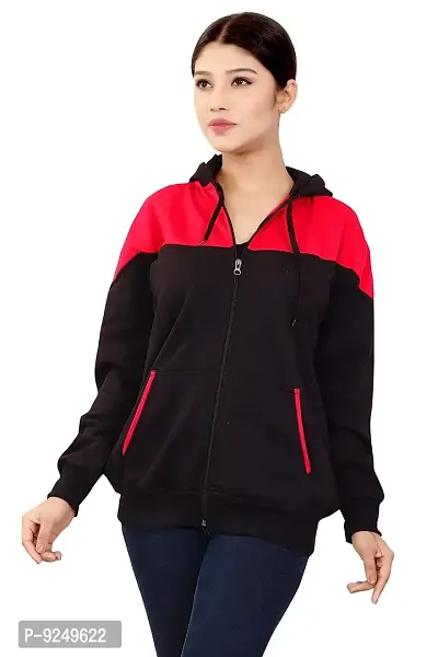 BAILEY SELLS Women's Hosiery Cotton V Neck Hooded Hoodie Sweatshirt