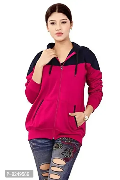 BAILEY SELLS Women's Hosiery Cotton V Neck Hooded Hoodie Sweatshirt