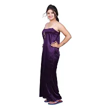 BAILEY SELLS Women's Satin Embroiderd Slip  Robe-thumb4