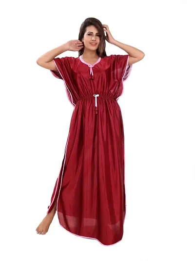 BAILEY SELLS Women's Satin Blend Kaftan /Nighty/Nightdress/Nightgown