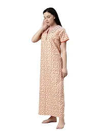 BAILEY SELLS Women's Cotton Floral Maxi Nightgown-thumb2