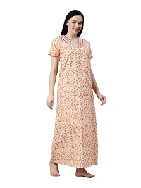 BAILEY SELLS Women's Cotton Floral Maxi Nightgown-thumb3