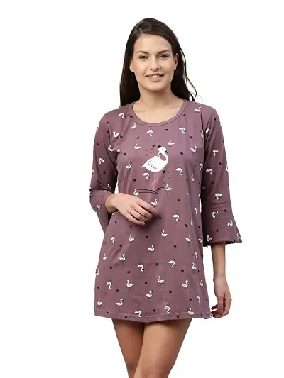 BAILEY SELLS Women's Hosiery Knee Length Nightdress