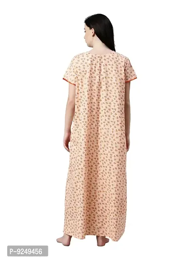 BAILEY SELLS Women's Cotton Floral Maxi Nightgown-thumb5