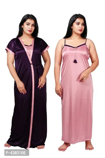 2-IN-1 Night Gowns With Robe