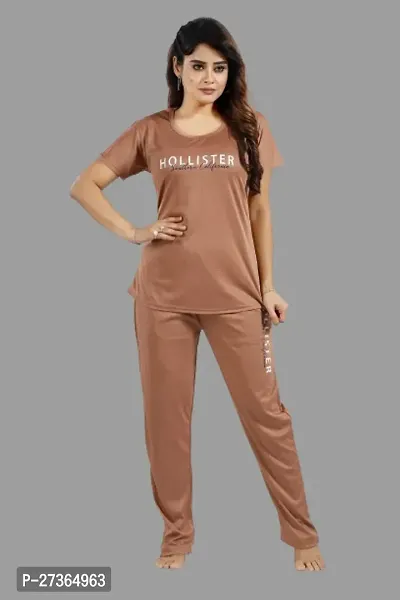 BAILEY SELLS Women Printed  Copper  Night Suit Set-thumb0