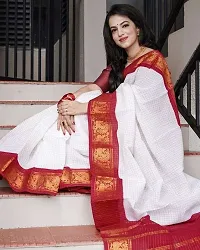 Stylish Litchi Silk Saree With Running Blouse-thumb1