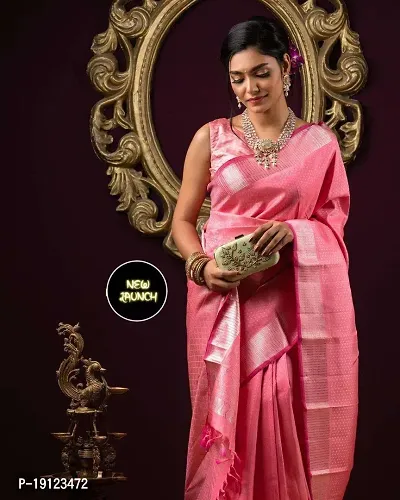 Stylish Litchi Silk Saree With Running Blouse-thumb0