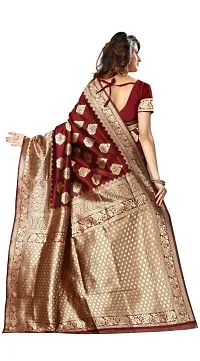 Classic Jacquard Saree with Blouse piece-thumb1