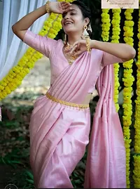 Stylish Silk Saree With Running Blouse-thumb2