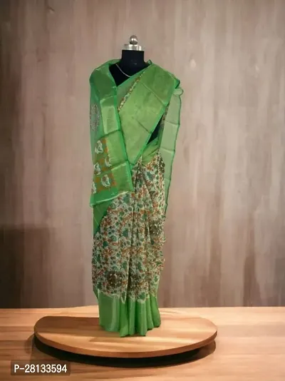 Classic Printed Saree with Blouse piece-thumb0