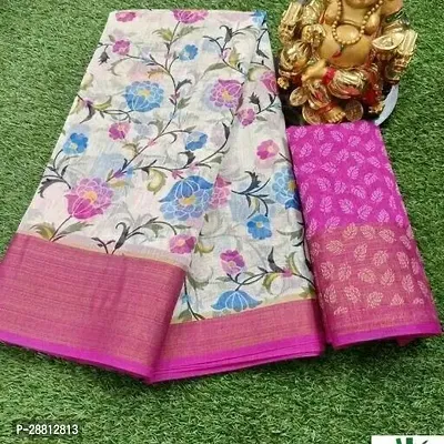 Classic Cotton Printed Saree with Blouse piece