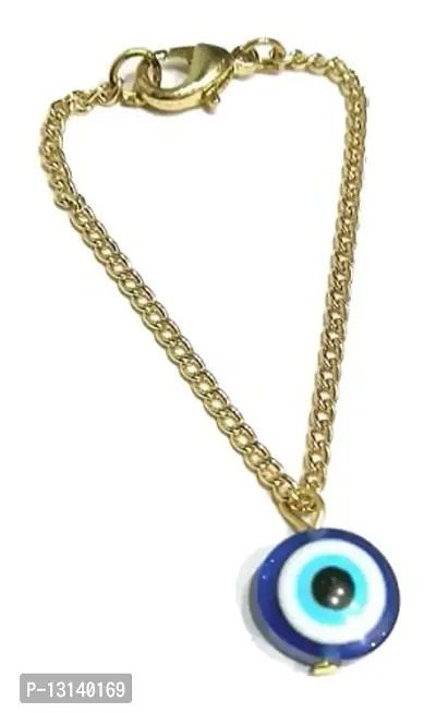 MANBHAR GEMS - Blue Evil Eye Bracelet Charm Watch Charm Bag Charm Mobile Charm Evil Eye Protector Nazar Charm ( Same as Shown In Image )-thumb0