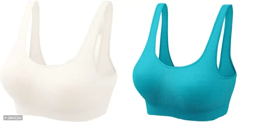 Women's Non Padded Non Wired Cotton Full Coverage Bra pack of 2