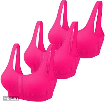 Women's Non Padded Non Wired Cotton Full Coverage Bra pack of 3-thumb0