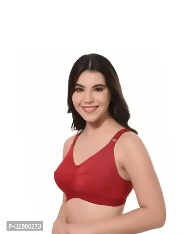 Stylish Cotton Solid Bra for Women