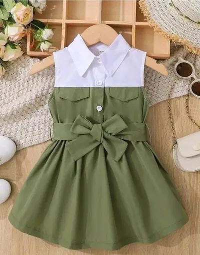 Elegant Solid Dresses For Girls