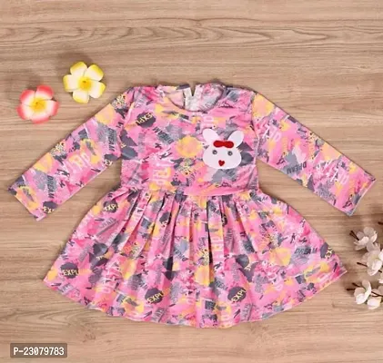 Elegant Cotton Printed Frocks For Girls