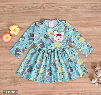 Elegant Cotton Printed Frocks For Girls