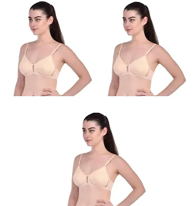 Stylish Solid Bras For Women Pack Of 3