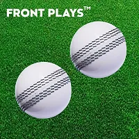 FRONTPLAYS Cricket Ball I10 Soft Rubber ball White-thumb1