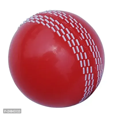FRONTPLAYS Cricket Ball i10 Soft  Shiny , Bat ball ( RED)-thumb0