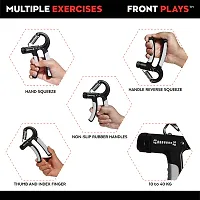 FRONTPLAYS R Shap Hand Grip Strengthener, Grip Strength Trainer R-Shape Adjustable Hand Exerciser for Muscle Building Athletes-thumb2