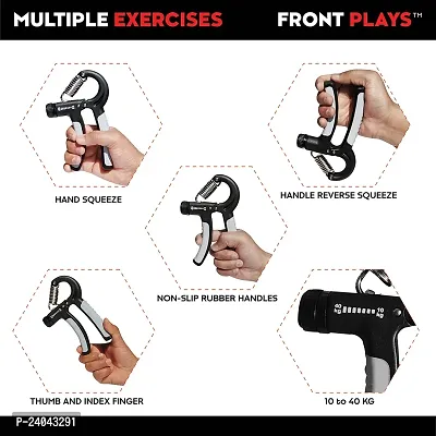 FRONTPLAYS R Shap Hand Grip Strengthener, Grip Strength Trainer R-Shape Adjustable Hand Exerciser for Muscle Building Athletes-thumb3